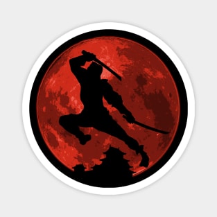 Ninja Moon Red Magnet